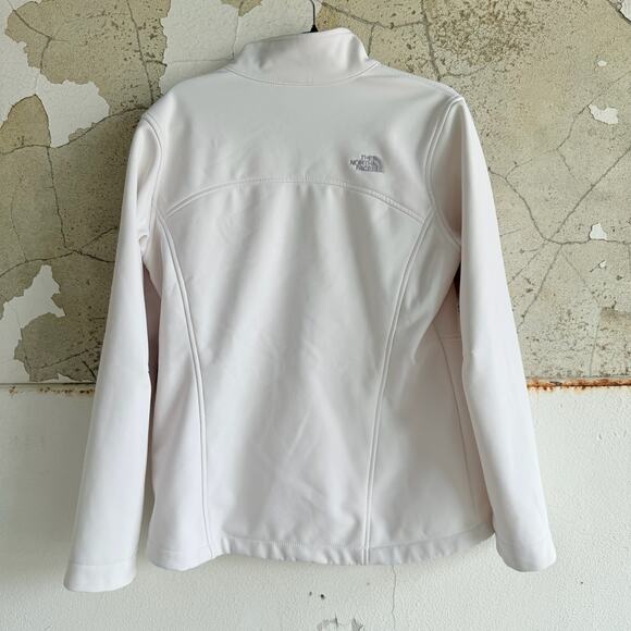 The North Face Apex White Softshell Jacket Women’s L Fleece Lined Stretch Zip - Picture 7 of 7